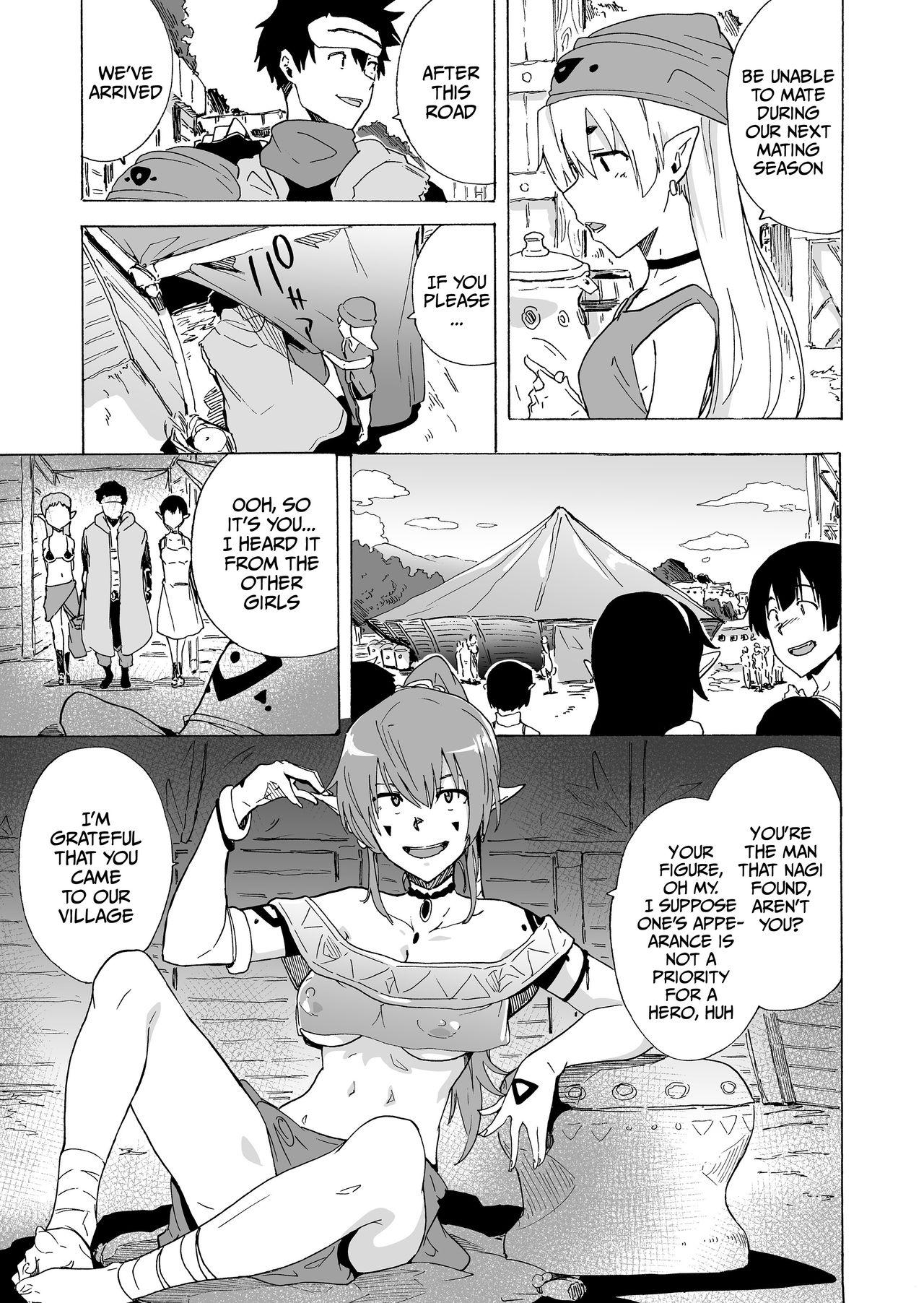 Red Zetsurin Yuusha to Hatsujou Elf Mura - Original Gay Largedick - Page 4