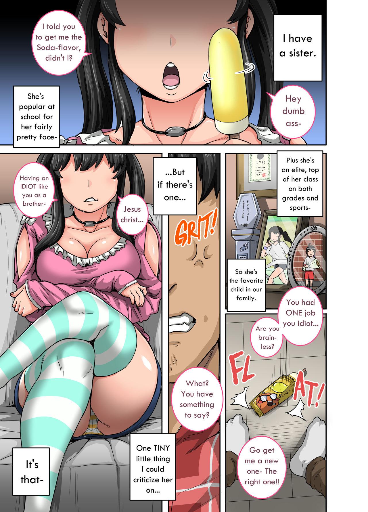 Real Amateur [Juicebox Koujou (Juna Juna Juice)] Mukatsuku Imouto wa Chanto Shikaranakucha!! | Annoying (Step) Sister Needs to be Scolded!! [English] - Original Amateur Sex - Page 3