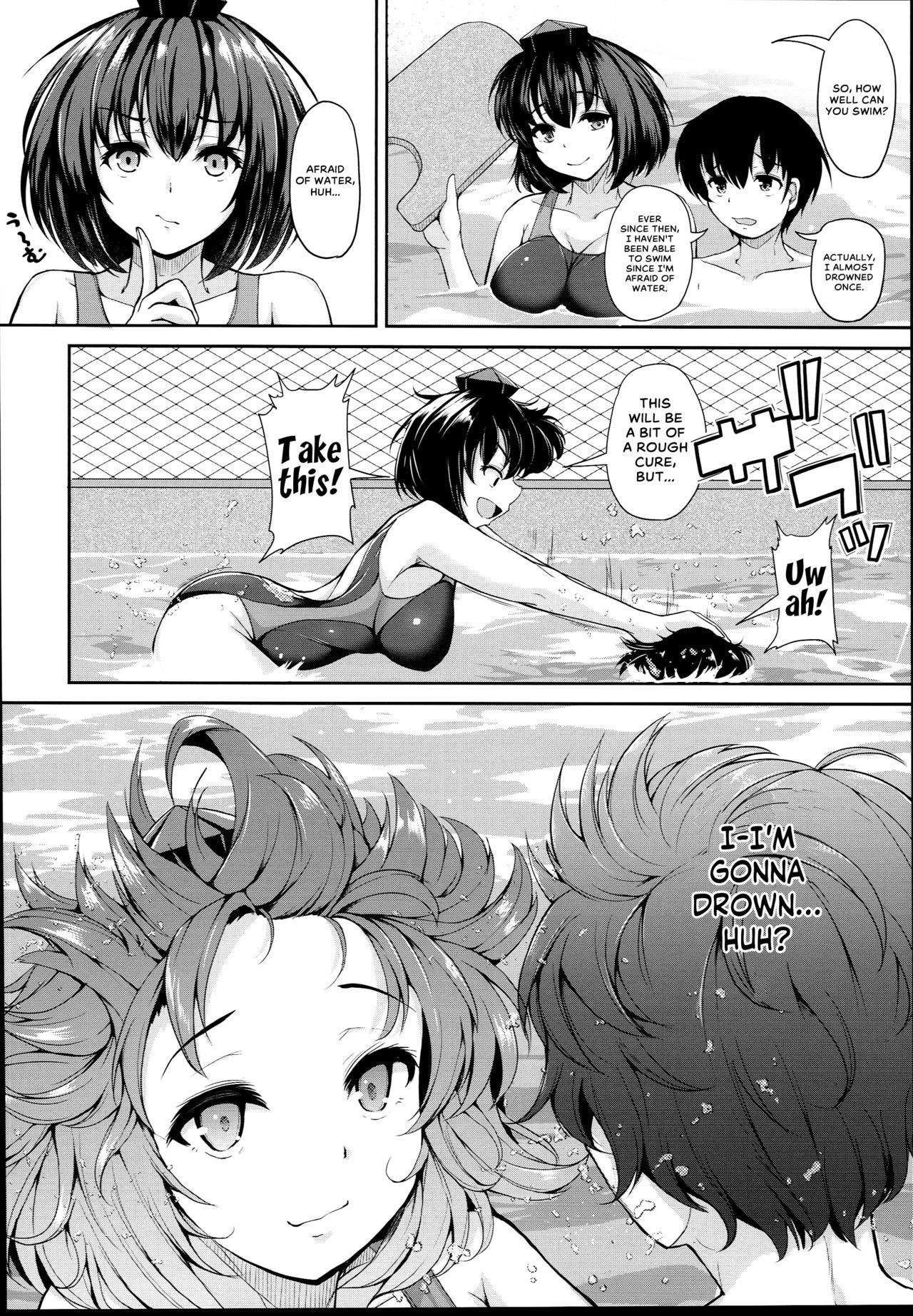 (C94) [Rocket Chousashitsu (Koza)] LOVE AYA Natsu da! Pool da! Aya-chan da! Futari no Summer Lesson | LOVE AYA - It's Summer! It's the Pool! It's Aya-chan! Summer Lesson for Two (Touhou Project) [English] [Food Court] 7