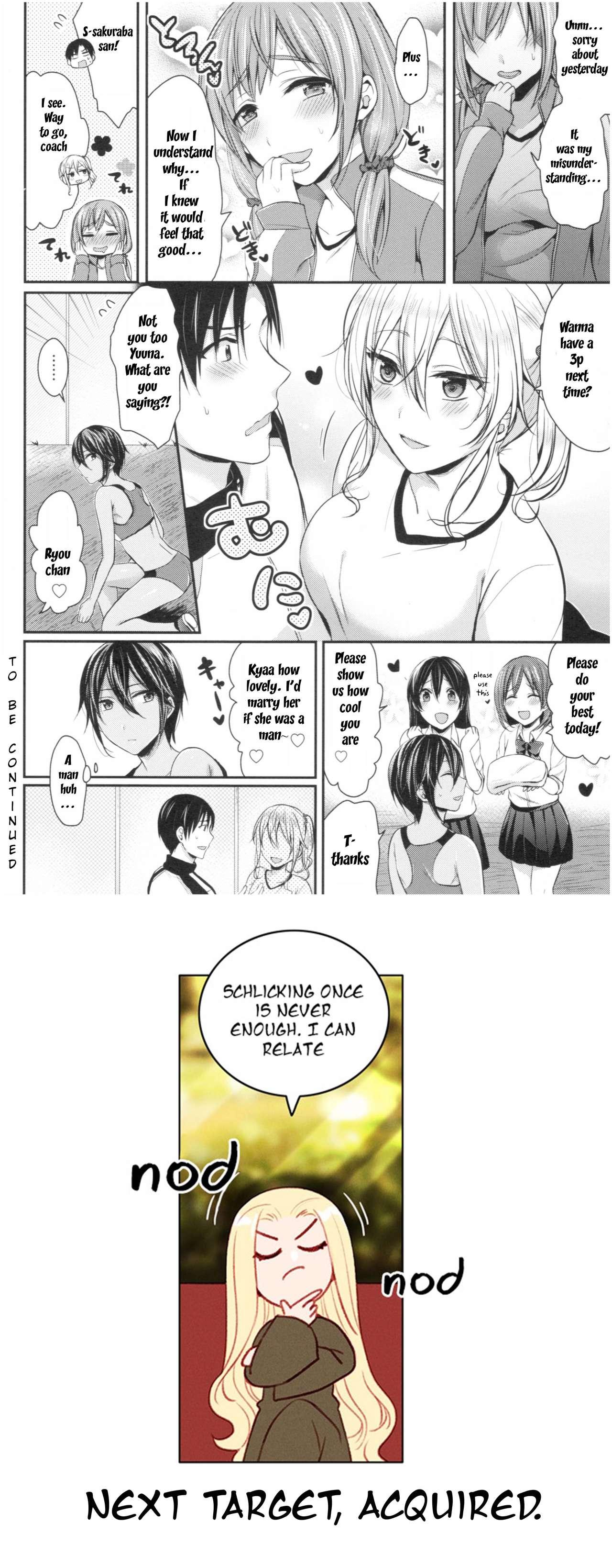 Spreadeagle Joshi Rikujoubu Harem Training Ch. 2 Gaycum - Page 24