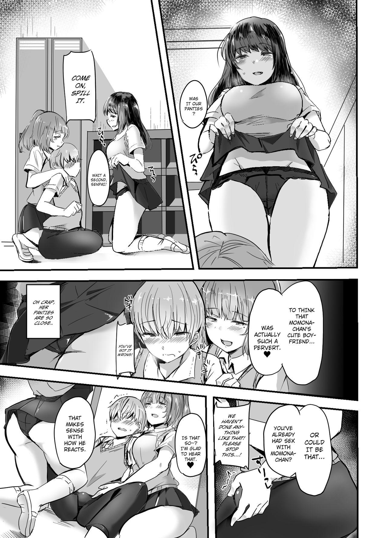 Gay Blondhair Kanojo no Bukatsu no Daibu Ijiwaru na Senpai - Original 4some - Page 11