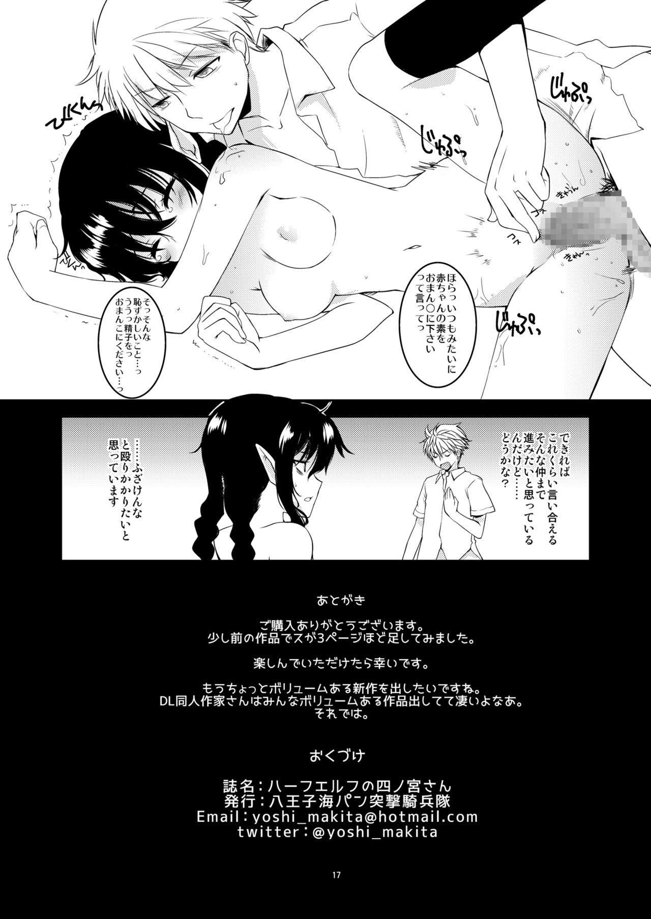 Gay Deepthroat [Hachiouji Kaipan Totsugeki Kiheitai (Makita Yoshiharu)] Half-elf no Shinomiya-san. [Digital] - Original Exgirlfriend - Page 18