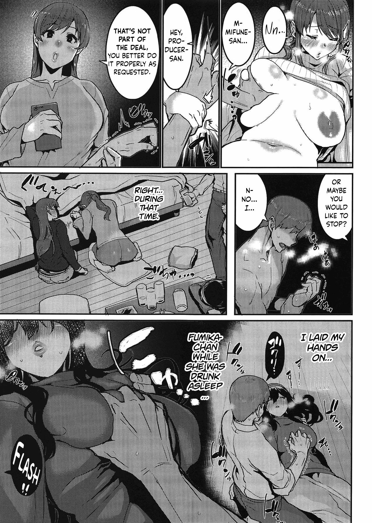 Cumload Minna wa Yoitai. - Everybody wants to get drunk - The idolmaster Fitness - Page 8