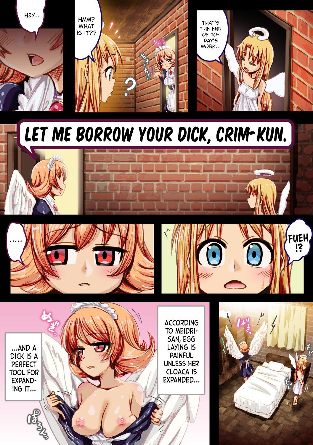 Cock Suckers [An-chan Kaichou Potsuri Club] Crim-kun Chotto Ochinchin Kashite yo | Crim-kun, let me borrow your dick for a little (Ishuzoku Reviewers) [English] - Ishuzoku reviewers Slave - Page 2