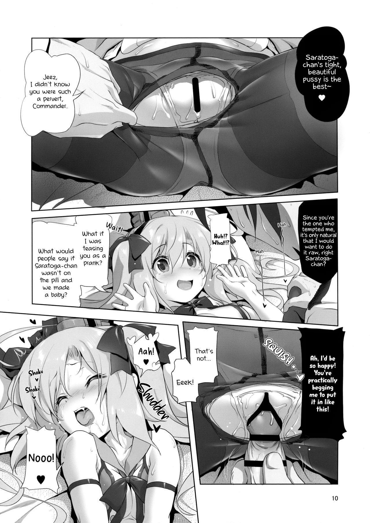 Teens (C95) [KAMINENDO.CORP (Akazawa RED)] Saratoga-chan no Itazura Daisenryaku!? | Saratoga-chan's Grand Prank Strategy!? (Azur Lane) [English] [EHCOVE] - Azur lane Pussy To Mouth - Page 10