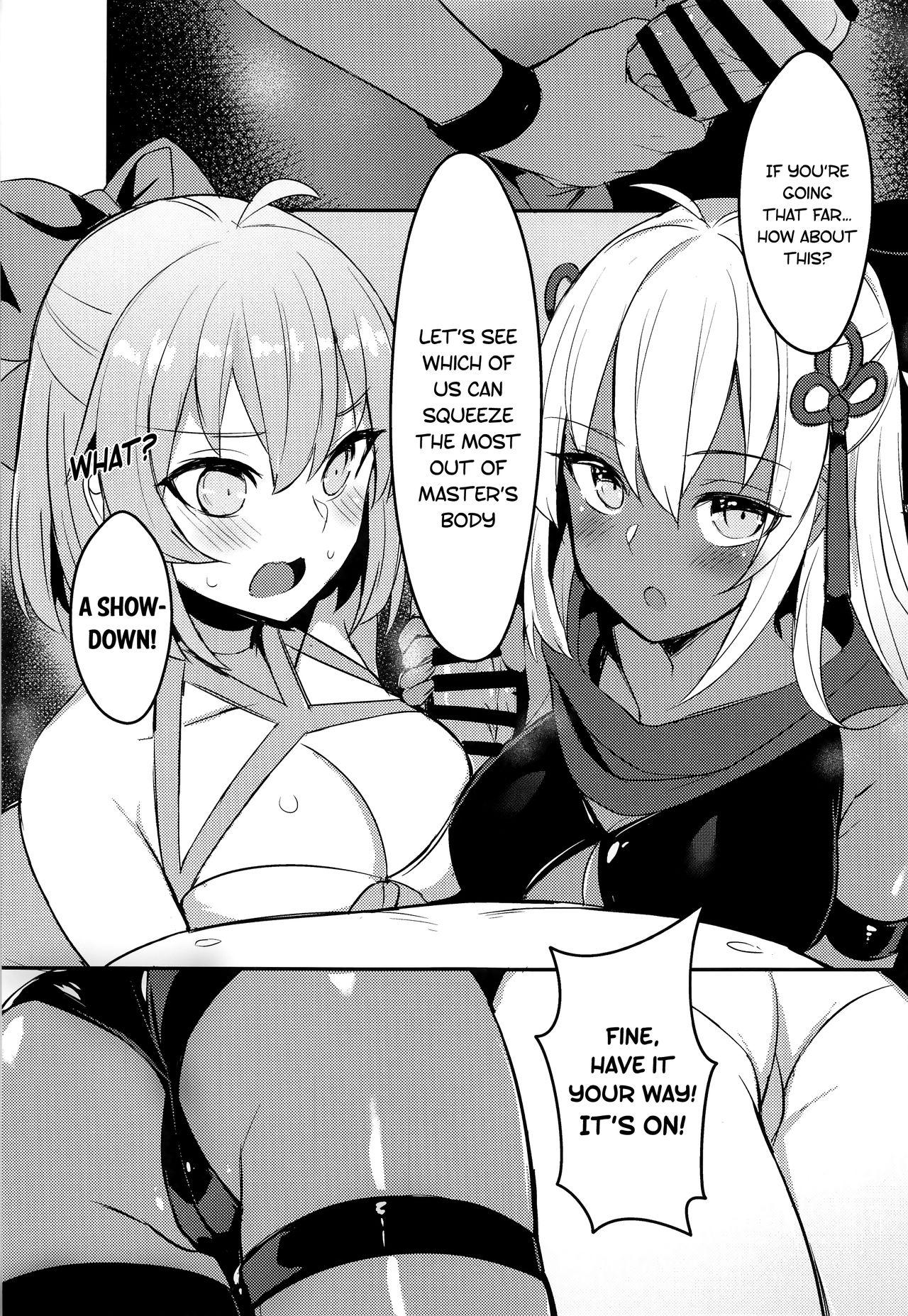 Big breasts Mizugi Kengou Shoubu!! | Swimsuit Swordmaster Showdown!! - Fate grand order Amateur Cum - Page 8
