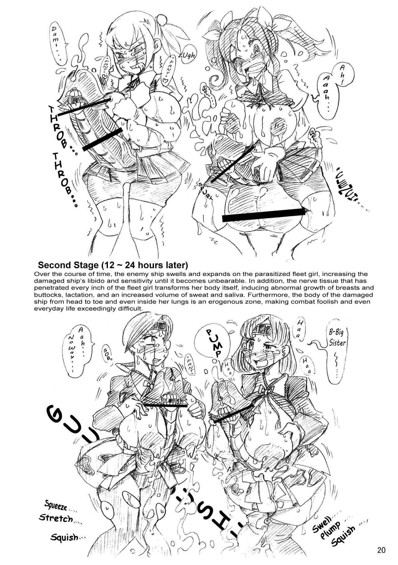[Koganemushi] A Body-Altered Maiden Bedtime Story ~A Week at the Demon Gyaru Cafe~ / KanColle Doujinshi 18