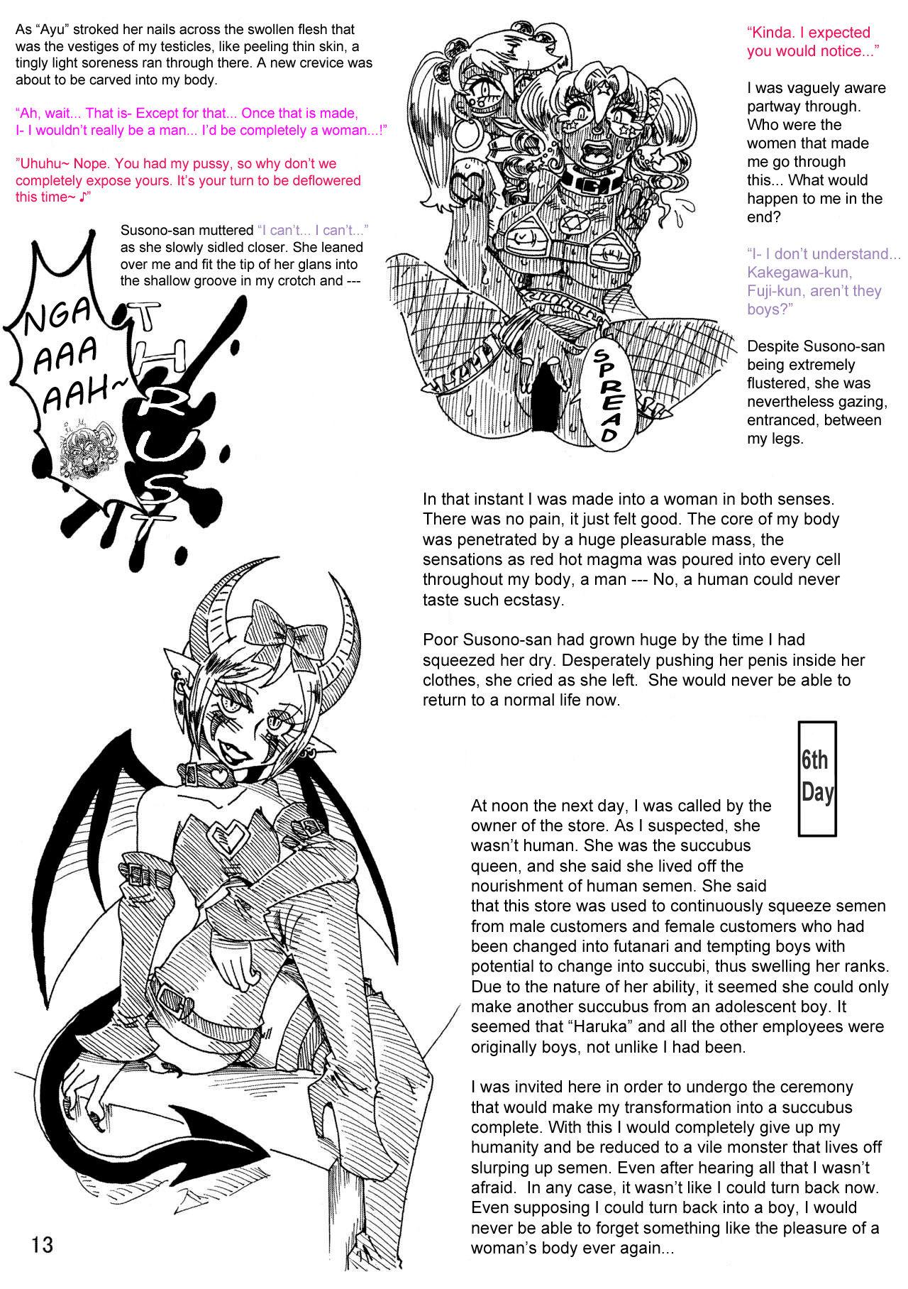 Furry [Koganemushi] A Body-Altered Maiden Bedtime Story ~A Week at the Demon Gyaru Cafe~ / KanColle Doujinshi - Kantai collection Real Orgasm - Page 12