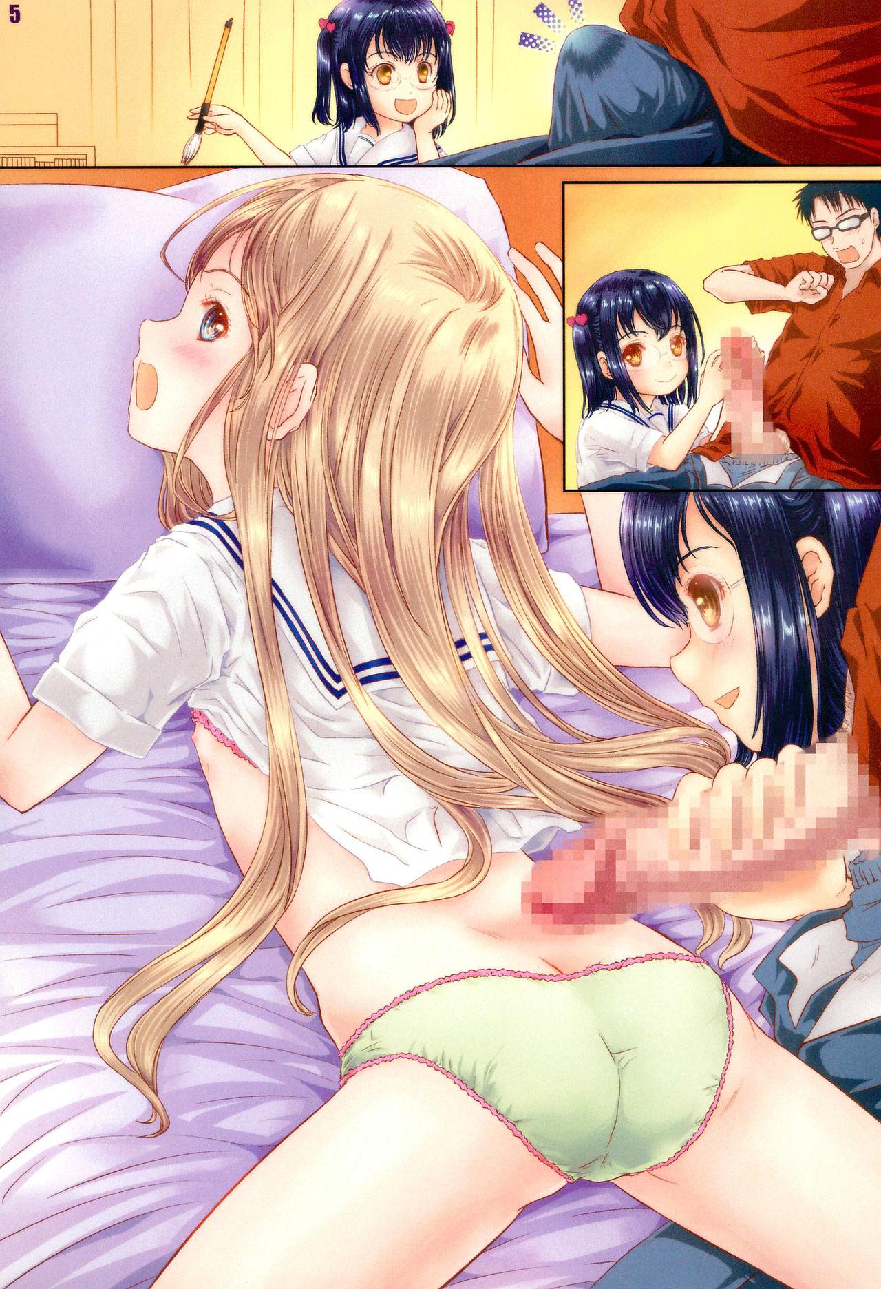 Interracial Sex Minna de Obenkyou Shimasho!! - Original Girl Get Fuck - Page 5