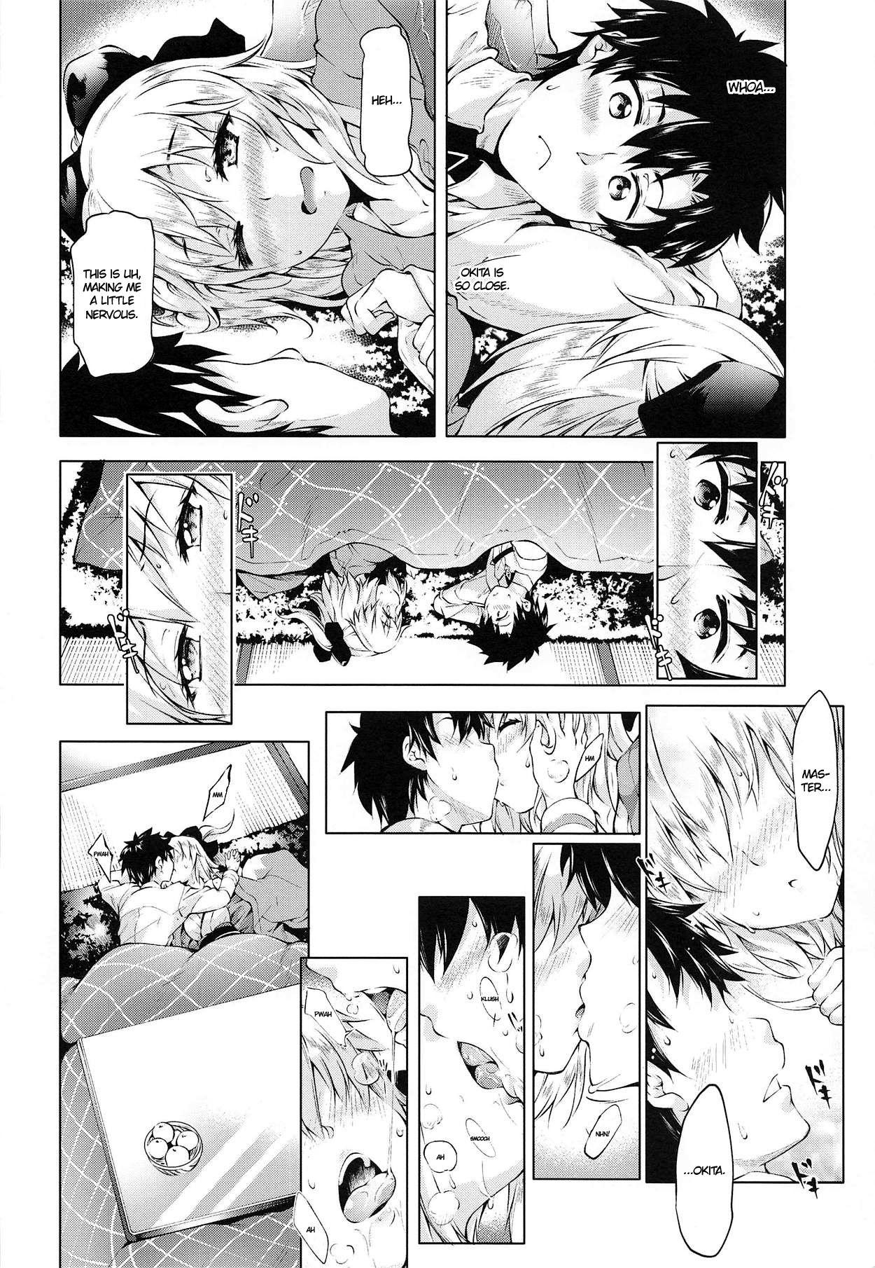 Blowjob Okita-san to Kotatsu Ecchi - Fate grand order Cumshots - Page 5