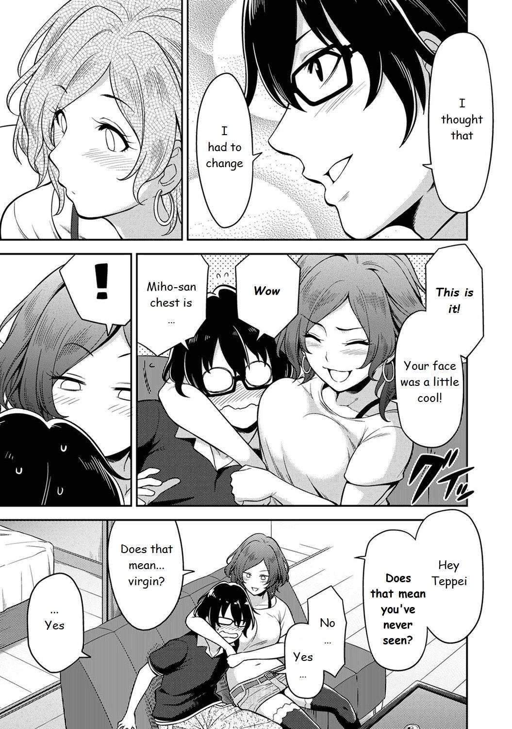 Dick Sucking Porn [Shouji Nigou] Minpaku Batting!? ~Mainichi Bijou to Yukizuri Ecchi~ Ch. 1 [English] College - Page 7