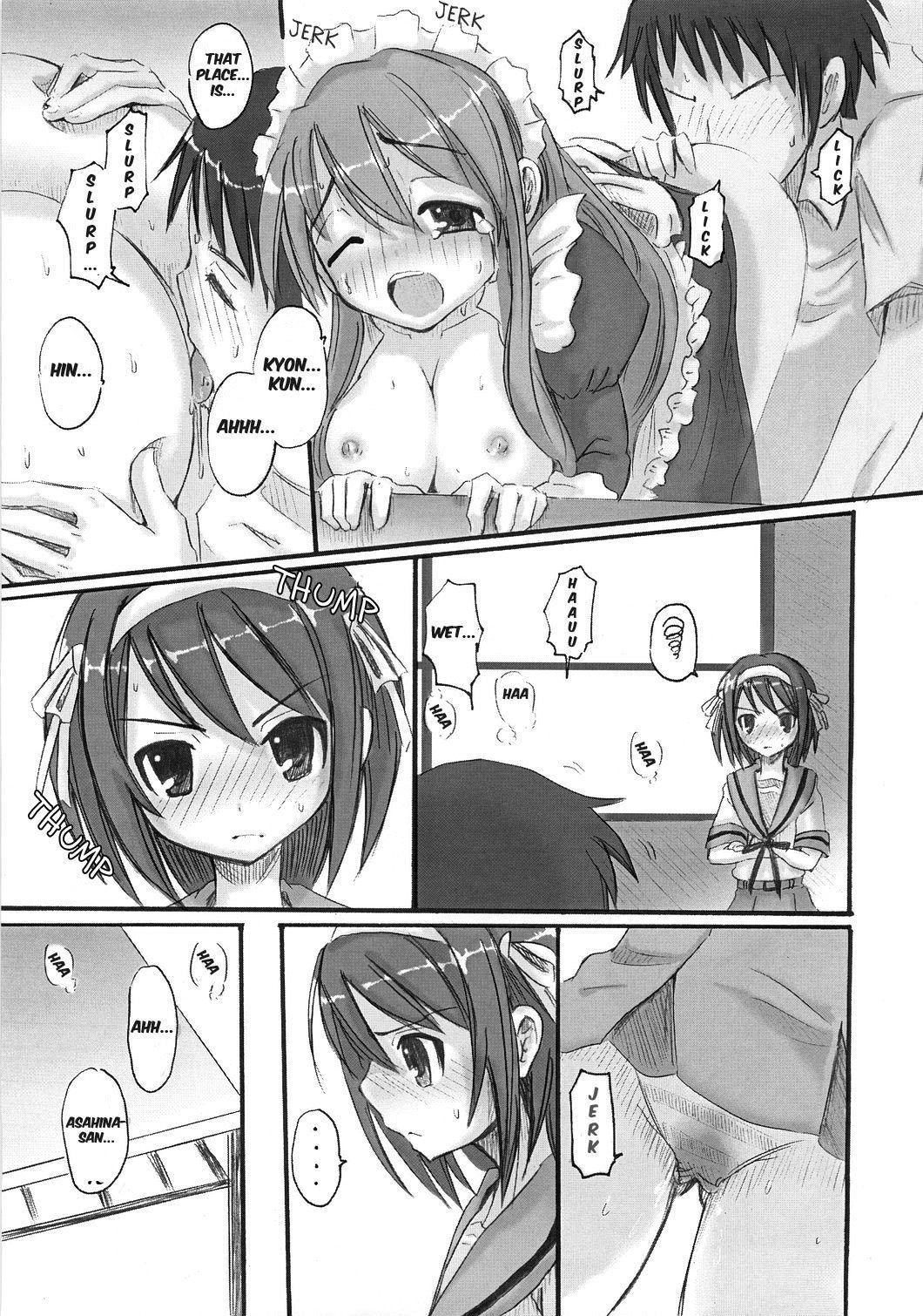 Best Blowjobs Ever SOS-Dan ni Youkoso! - The melancholy of haruhi suzumiya | suzumiya haruhi no yuuutsu Strap On - Page 12