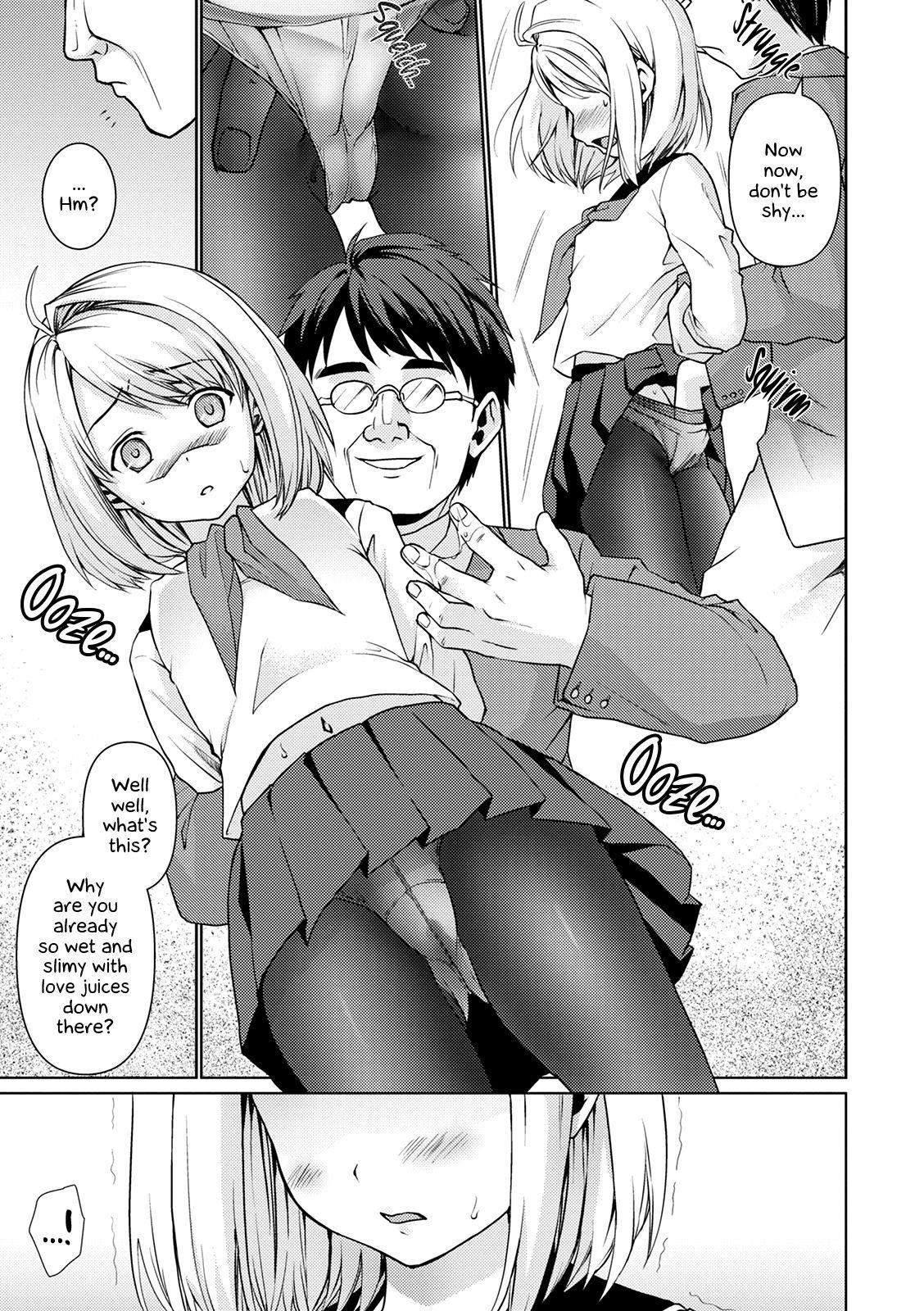 Petite Teenager Mukuchi Shoujo to Sukebe Densha - chapter 5 Massage Sex - Page 6