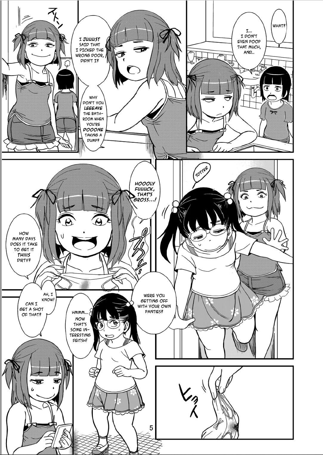 Hot Couple Sex Watashi-tachi Bichibichi Bitch | We Are the Shitting Sluts - Original Ass Licking - Page 6