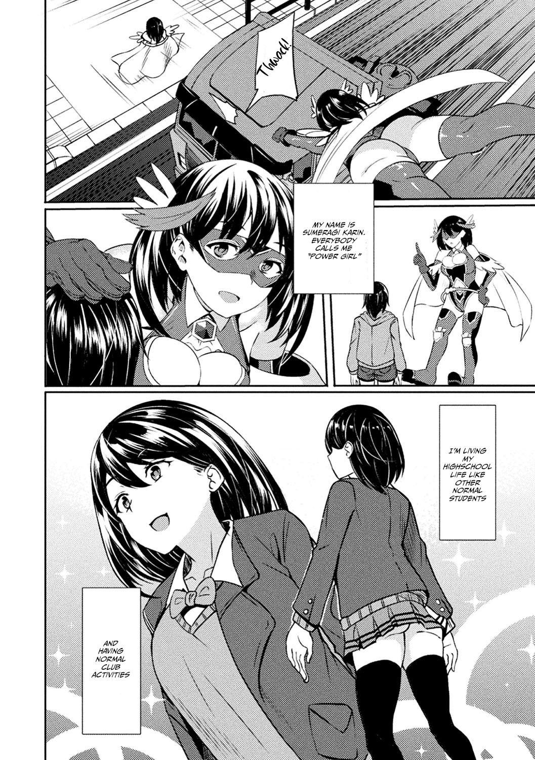 Home [Rinsun] Power Girl ~JK Super Heroine no Saiin Darakuki~ Ch. 1|Power Girl ~JK Super Heroine's Aphrodisiac Corruption Record~ Ch. 1 [English] [Neraka Translations] Free Blowjobs - Page 4