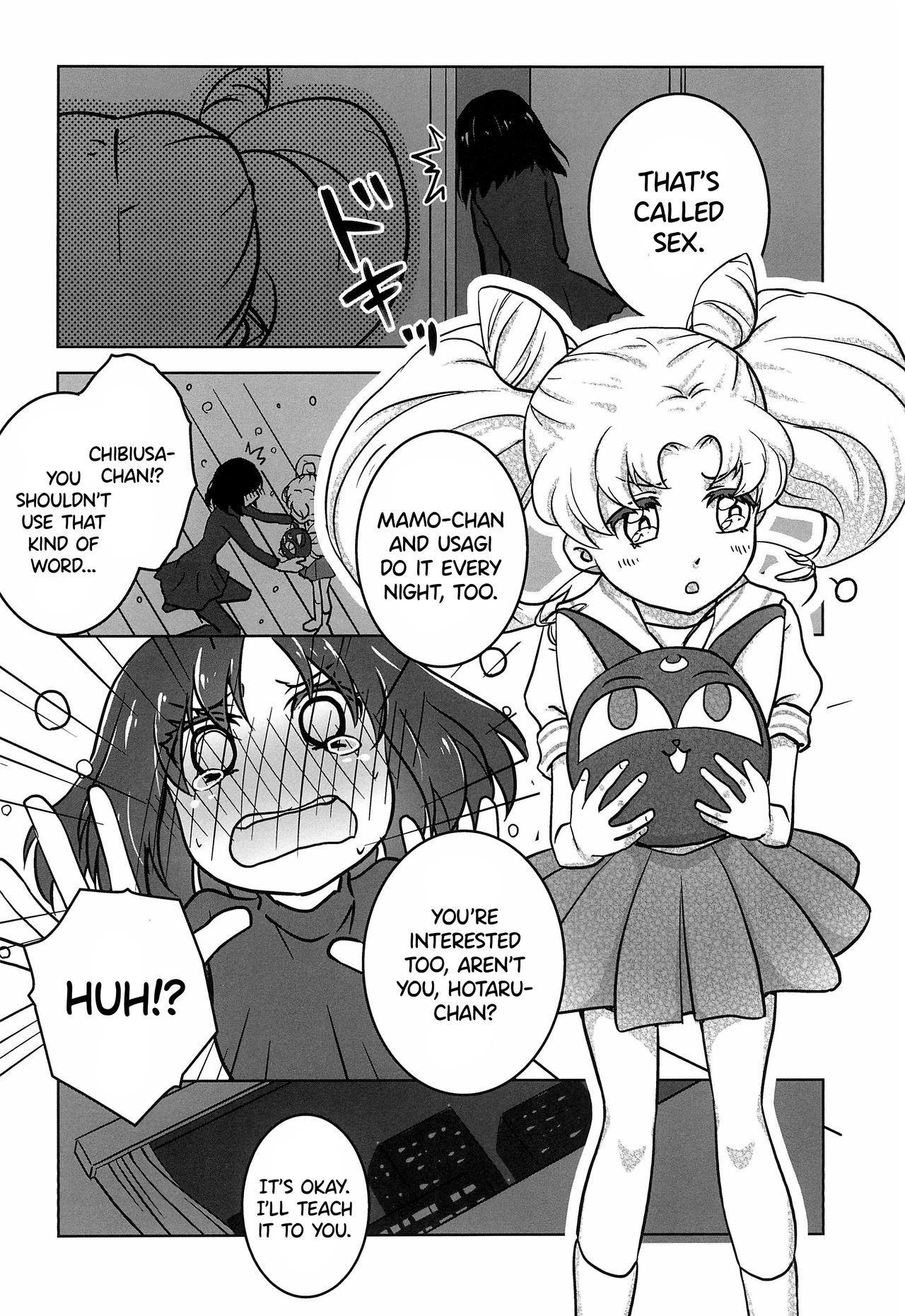 Sexteen Hotaru to Chibiusa no Hajimete no Naisho - Sailor moon | bishoujo senshi sailor moon Redbone - Page 4