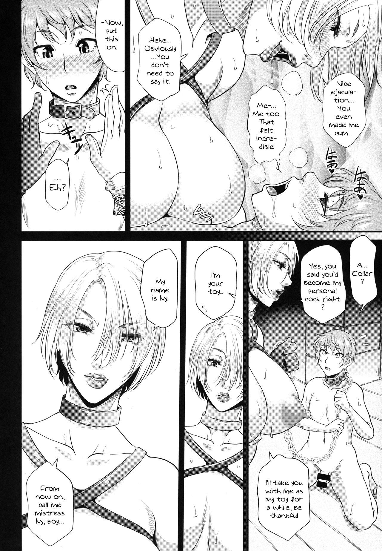 Gay Theresome Tatoe Kousoku Shita Toshitemo Joou-sama ni wa Sakaraenai | Even If She's Bound You Can't Rebel Against a Queen - Soulcalibur Striptease - Page 23