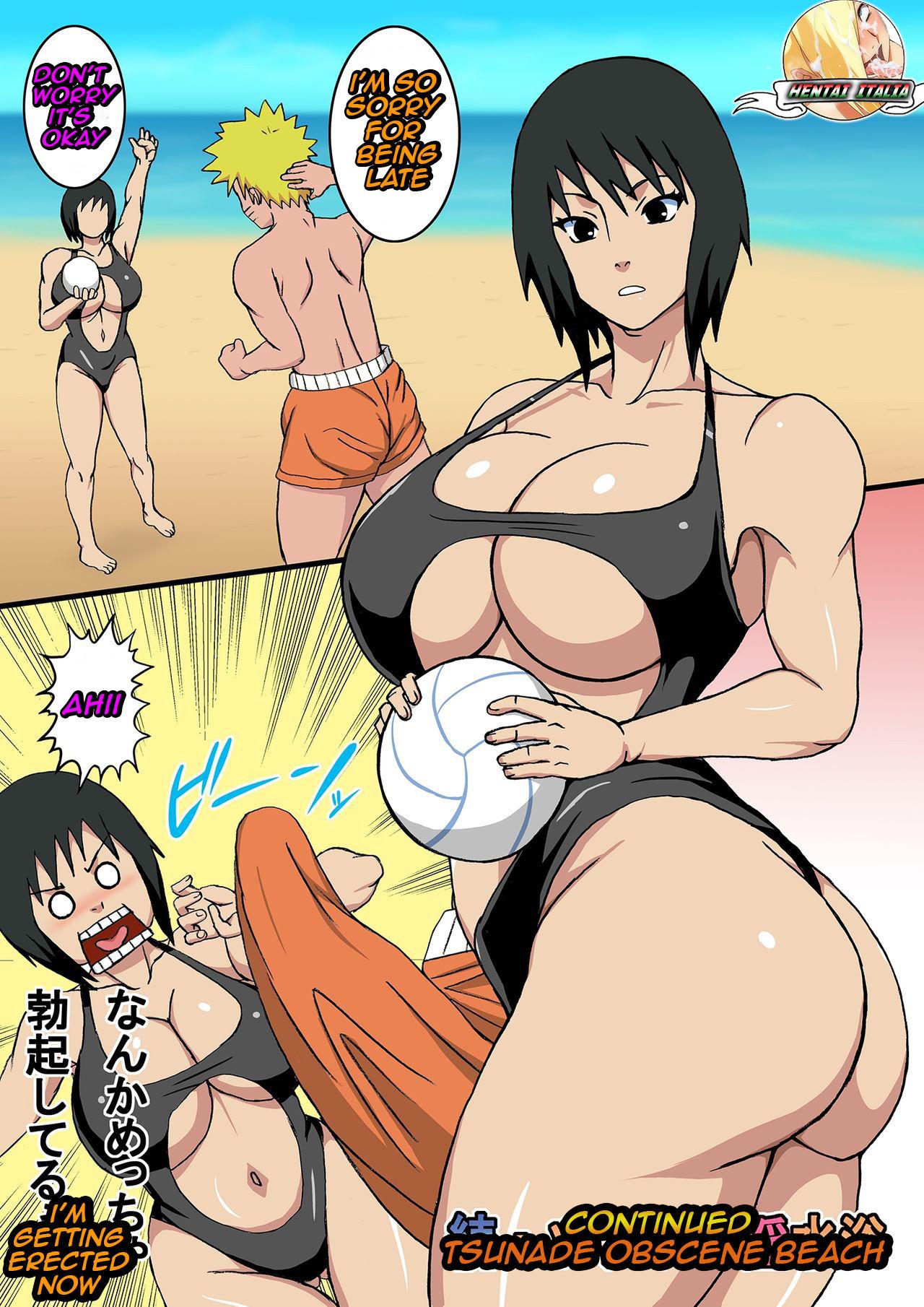 Crazy After Tsunade's Obscene Beach - Naruto Gay Boy Porn - Page 3