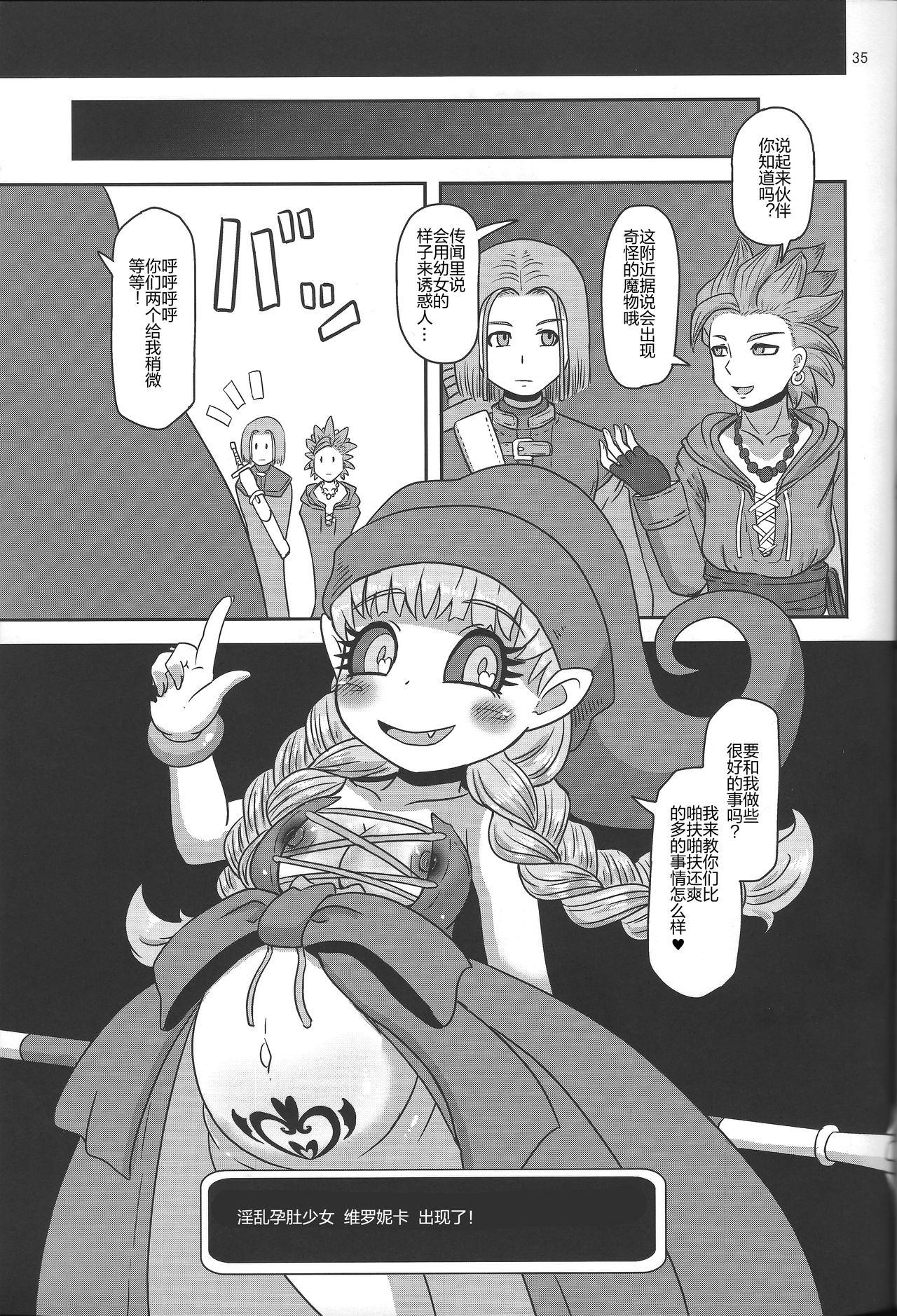 Amateur Blowjob Tensai Mahoutsukai no Sei Jijou - Dragon quest xi Ginger - Page 34