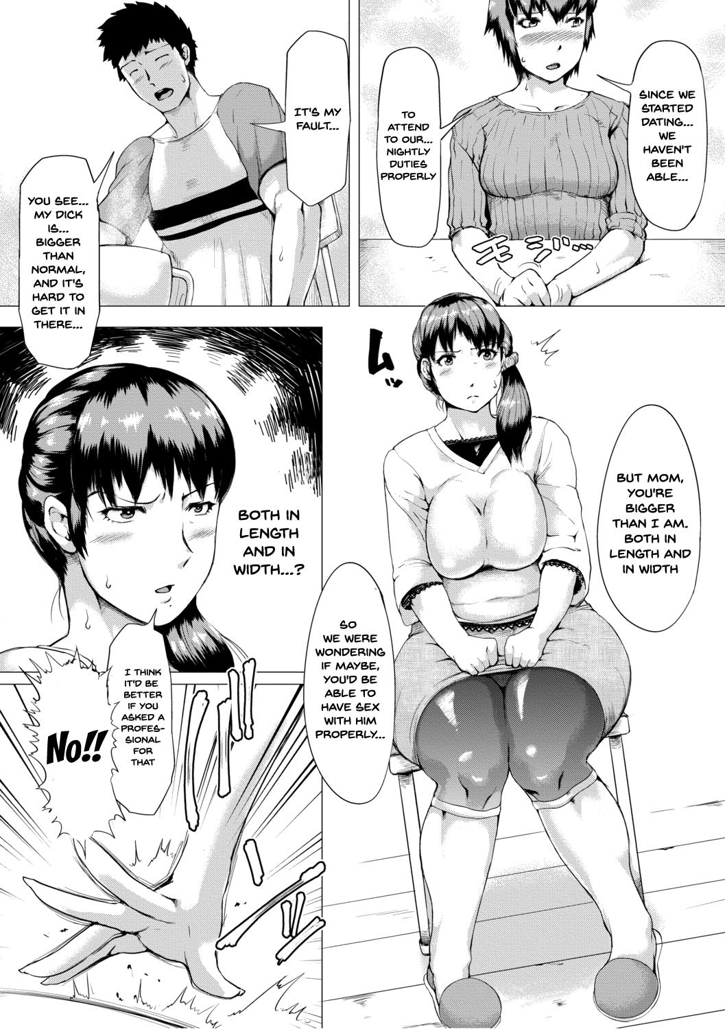Hot Sluts [Kizaru] Gibo ga Haramu Made Zenpen | Until My Mother-in-Law is Pregnant - Part1-2 (Nikuheki Shibori -Monmon Muchi Oba Body-) [English] {Doujins.com} [Digital] Hot Mom - Page 5