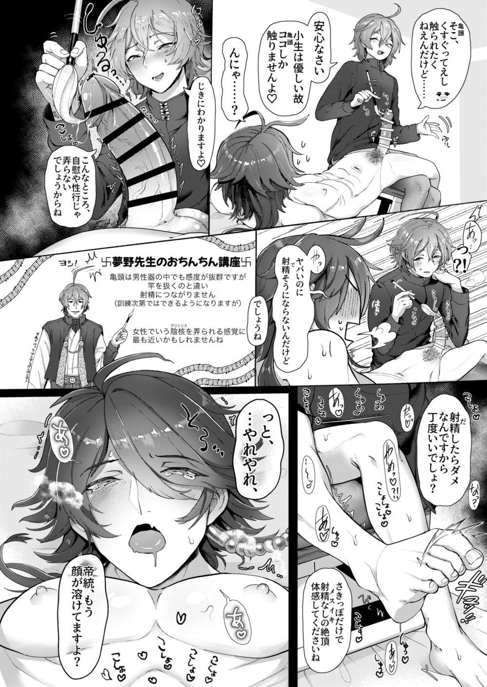 Ball Busting Dice ga Shakkin Chara ni Shite Morau Kawari Yumeno-Sensei ni ◯◯ o Ijime Rarete Hinhin Nakasarechau Gensai Hon - Hypnosis mic Great Fuck - Page 4