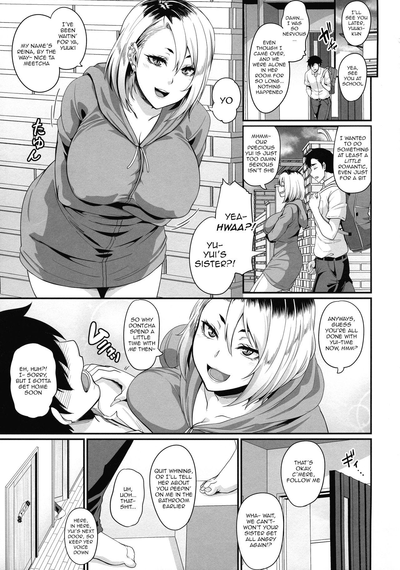 Milk Kanojo no Ane wa Gal de Bitch de Yariman de | Her Older Sister is a Gyaru a Bitch and a Slut - Original Periscope - Page 9